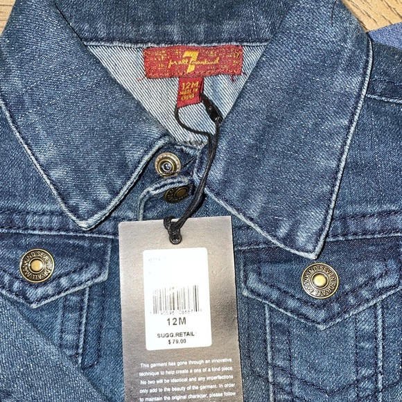 7 for all mankind 12 month baby outfit with shoes - Picture 4 of 8